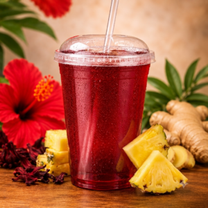 Sorrel with ginger and pineapple
